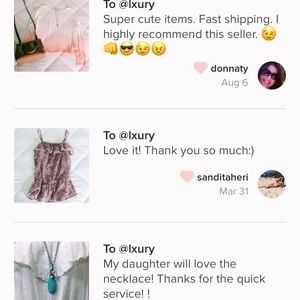 happy poshers = positive reviews 💞